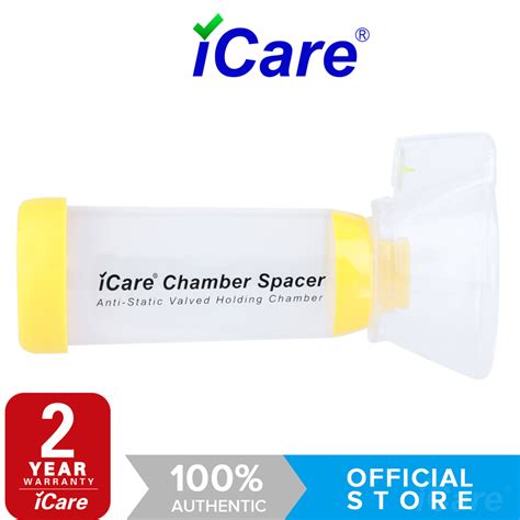 iCare®S2 Chamber Spacer (NO INHALER INCLUDED) for Kids with Medium Mask, Sealed Package, Clean ...