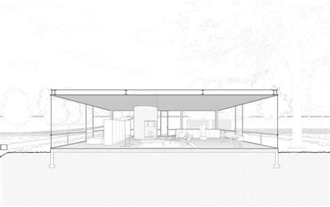 51+ Awe-inspiring philip johnson glass house plan section and elevation ...
