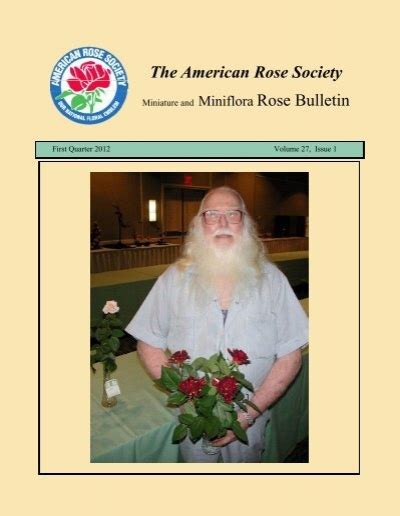 Miniature Rose Bulletin Q1 2012 - Paul Zimmerman Roses