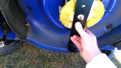 Kobalt KM210 Electric Mower blade replacement - YouTube