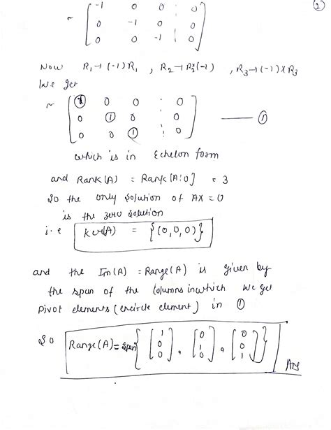 [Solved] A. Find the kernel and the range of the linear transformation. T :... | Course Hero