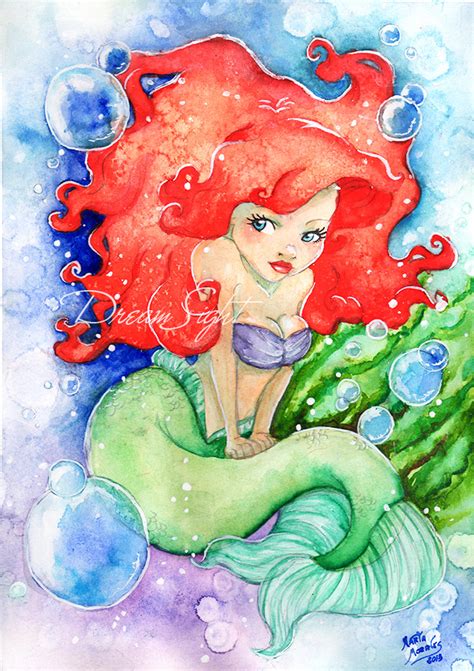 Watercolor Ariel by Dream-Sight on DeviantArt