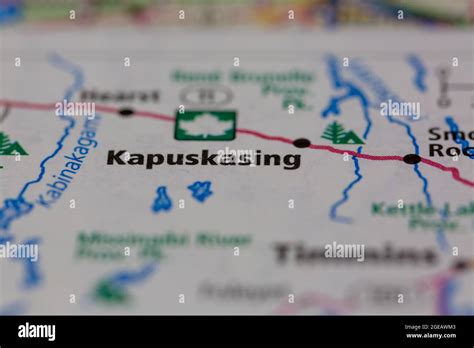 Kapuskasing ontario on a map hi-res stock photography and images - Alamy