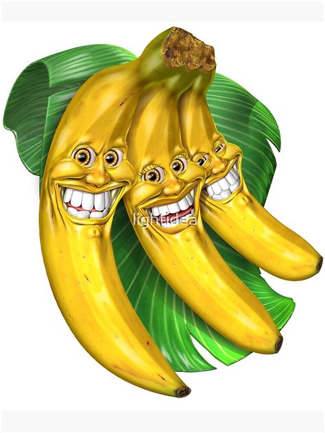 "Smiling Bananas" Poster by lightidea | Redbubble