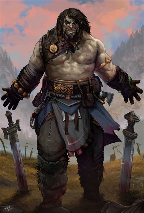 Orcs - Fantasy Art | Half orc barbarian, Fantasy character design ...