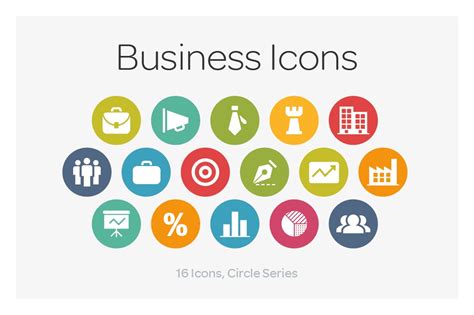 Circle Icons: Business | Icons ~ Creative Market