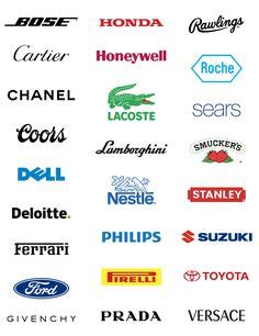 Logos that are someone’s last name | Brands named after founders Examples Of Logos, Brain Facts ...