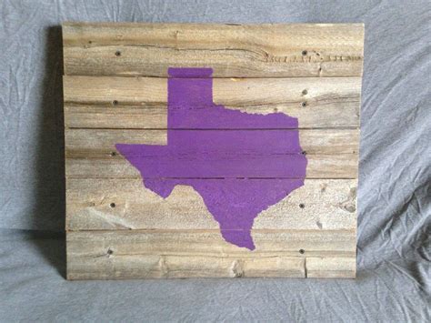 Calling TCU fans! Reclaimed wood with purple Texas. Major & Co. Wood Designs… Reclaimed Wood ...