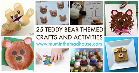 25 Teddy Bear Themed Crafts and Activities - Celebrate National Teddy ...