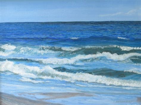 Waves, Waves crashing, Ocean print, Beach print, Beach painting, Ocean – the bobbi becker gallery