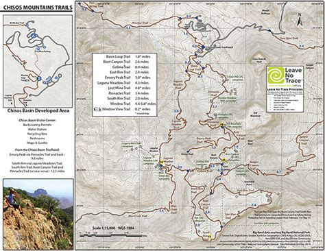 Chisos Mountains Trails Map 2020 [9780912001418] - $1.85 : Big Bend Natural History Association