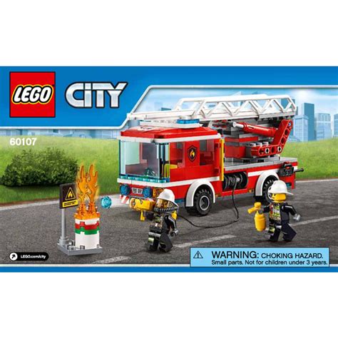 LEGO Fire Ladder Truck Set 60107 Instructions | Brick Owl - LEGO ...