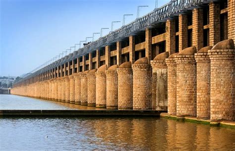 Prakasam Barrage in India stock photo. Image of architecture - 6344082