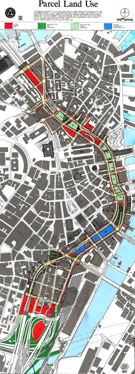 Boston Big Dig Land Use Map, #Boston #BigDig #Massachusetts #Tunnel #Highway Futuristic ...