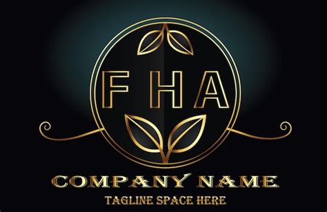 Premium Vector | Fha letter logo