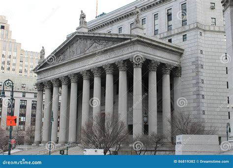 Side View of Supreme Court at 60 Center Street, New York Stock Photo ...