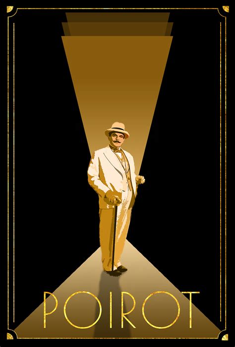 Art Deco Inspired Hercule Poirot Poster | Behance