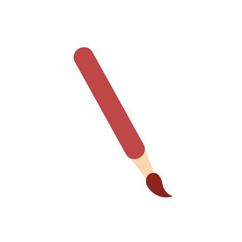 Vector paint brush vector isolated icon. emoji illustration. brush ...