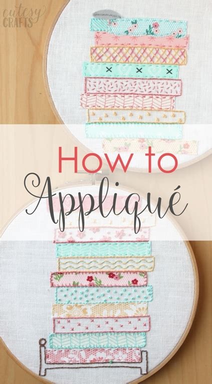 How to Applique by Hand - Cutesy Crafts