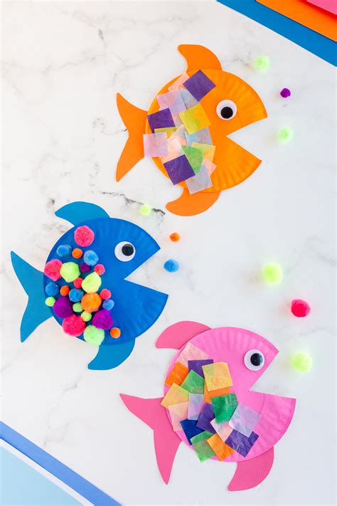 Paper Plate Fish Crafts For Kids