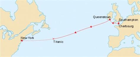 Titanic Wreckage Site Map