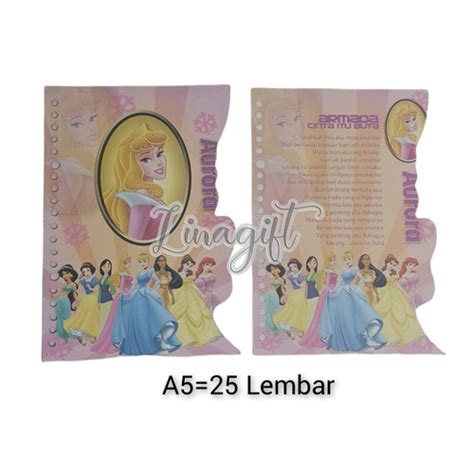 Jual ( Pak 25 Lembar ) ISI KERTAS BINDER FILE A5 KWARTO MOTIF ANAK ANAK ...