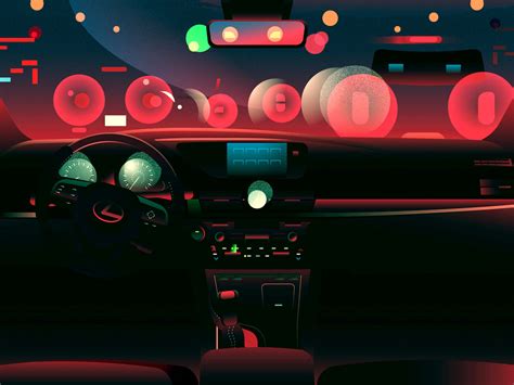 Driving at night by dongkyu lim on Dribbble