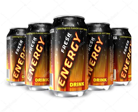 Energy drinks in metal cans Stock Photo by ©scanrail 5572900