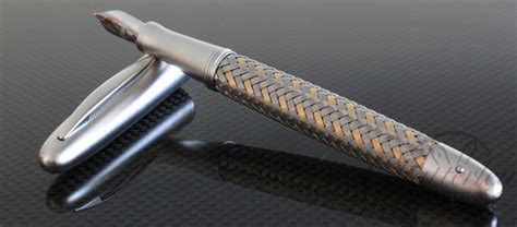 Porsche Design Tec Flex Steel and Gold Fountain Pen