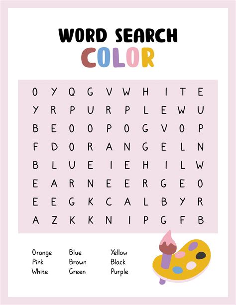 1st grade word search best coloring pages for kids - simple word searches printable activity ...