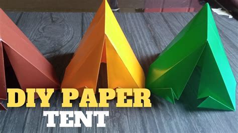 How to Make Paper Tent, DIY Paper Tent, Paper Craft Tent - YouTube