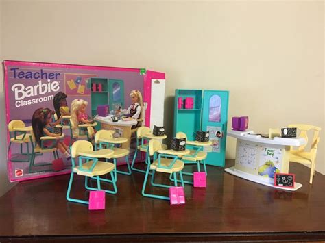 Barbie Doll School Locker Teacher Desk Student Desk Accessories | eBay | Barbie dolls, Barbie ...