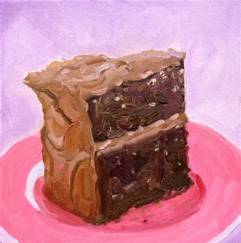 Chocolate Cake Painting at PaintingValley.com | Explore collection of Chocolate Cake Painting