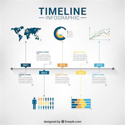 Timeline infographic template Vector | Premium Download