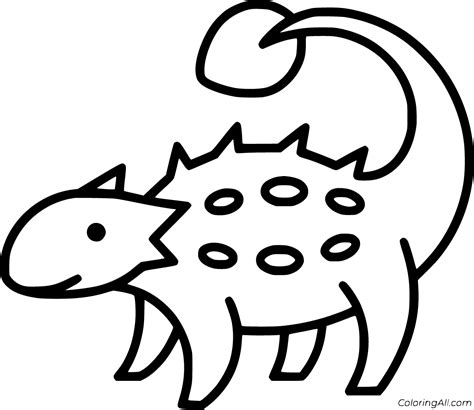 Ankylosaurus Coloring Pages (22 Free Printables) - ColoringAll