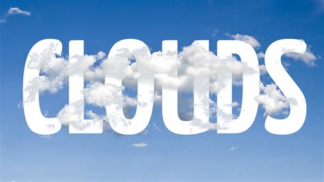 Place a text behind clouds in Photoshop - Edit with Kim