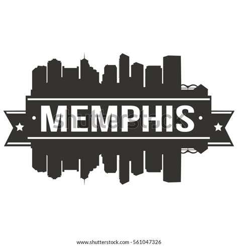 Memphis Skyline Stamp Silhouette Stock Vector (Royalty Free) 561047326