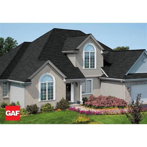 GAF Timberline HDZ 33.33-Sq Ft Charcoal Laminated Architectural Roof Shingles in the Roof ...