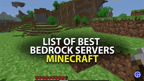 Best Minecraft Bedrock Servers List 2023 - IP Address & How to Join?