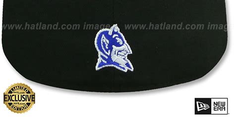 Duke NCAA TEAM-BASIC Black-Royal Fitted Hat by New Era