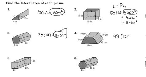 Examples of Finding Lateral Surface Area of Prisms - YouTube