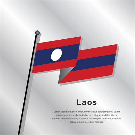 Illustration of Laos flag Template 13370318 Vector Art at Vecteezy