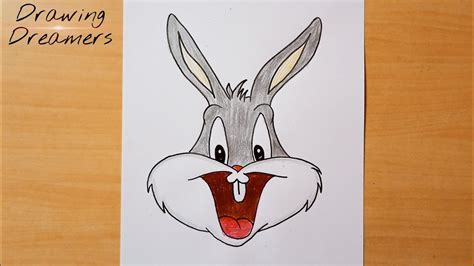 Bugs Bunny Face Drawing