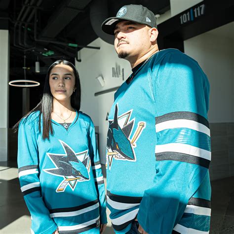 Men's San Jose Sharks Adidas Evolve Authentic Home Teal Jersey