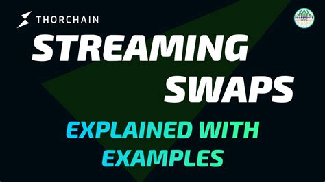 THORChain Streaming Swaps Explained - YouTube