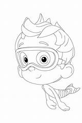 Bubble Guppy Molly Coloring Page  Free Printable Pages For Kids sketch template