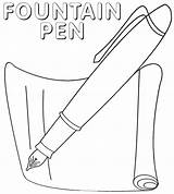 Pen Coloring Pages Printable For Free Download sketch template