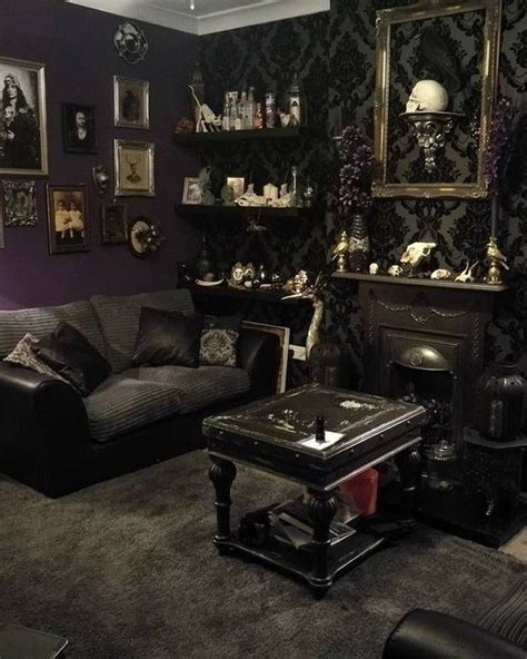 27 Cool Gothic Living Room Designs - DigsDigs