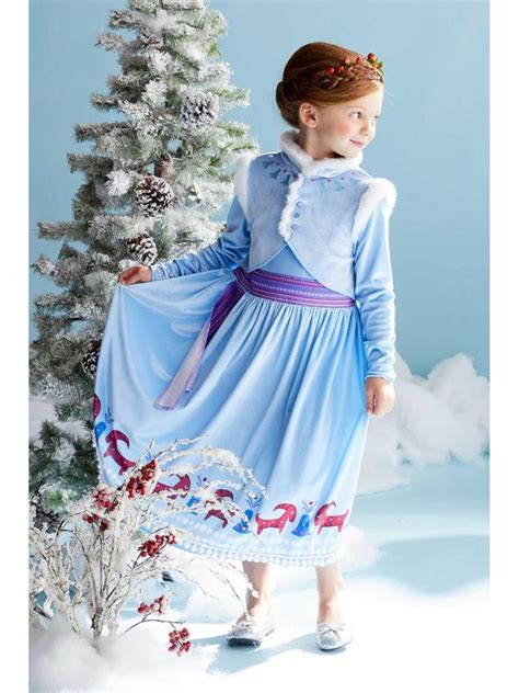 Olaf’s Frozen Adventure Anna Costume for Girls - Chasing Fireflies