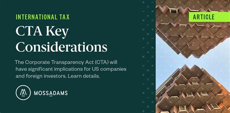 The Corporate Transparency Act: Top 5 Considerations